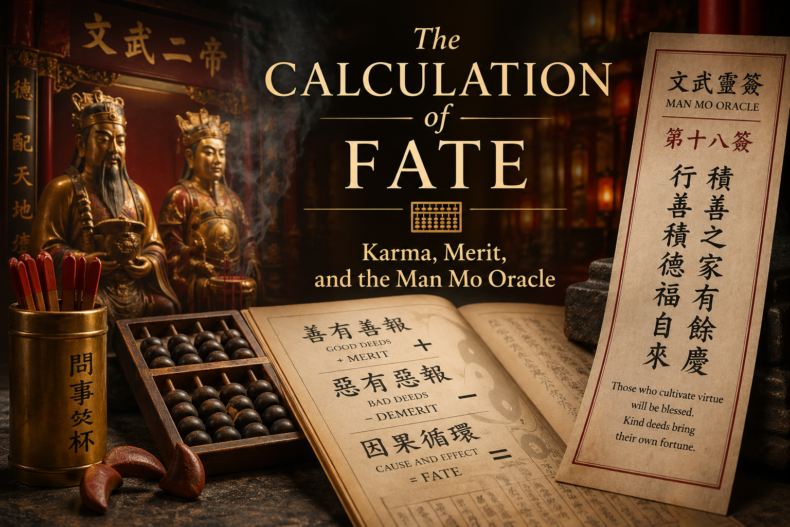 The Calculation of Fate: Karma, Merit, and the Man Mo Oracle.
