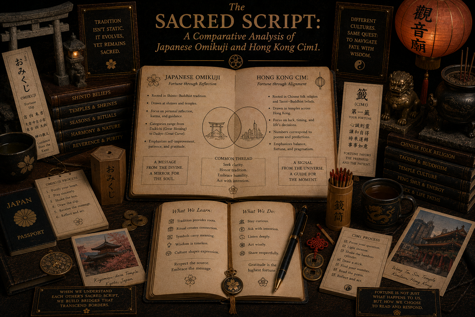 The Sacred Script: A Comparative Analysis of Japanese Omikuji and Hong Kong Cim1.