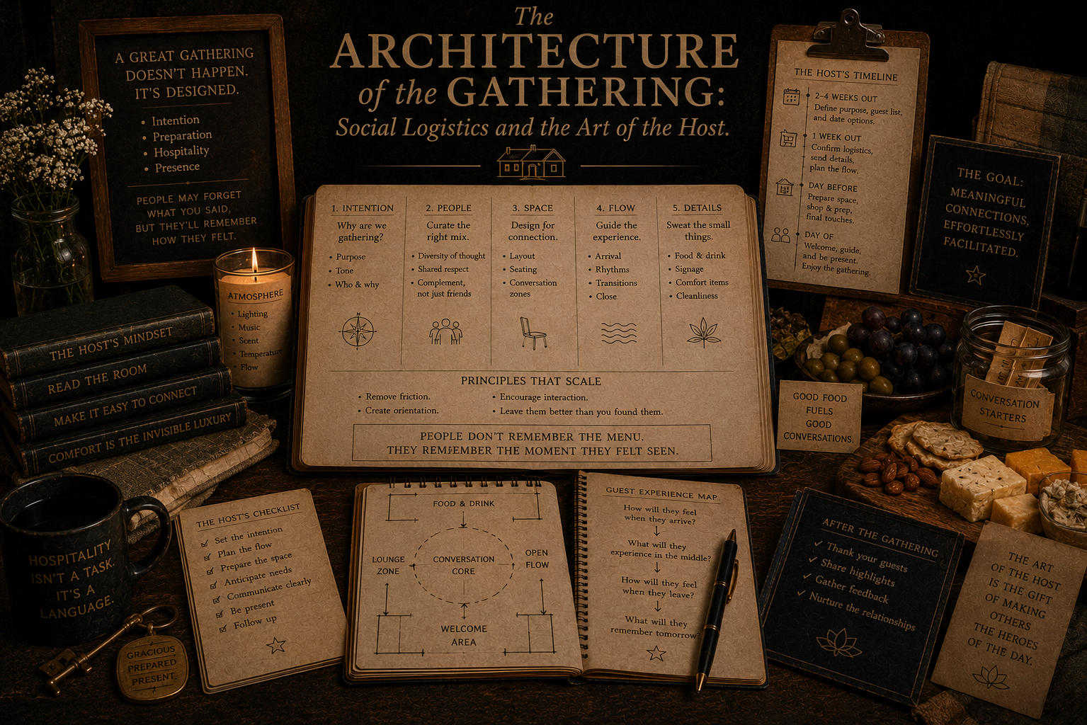 The Architecture of the Gathering Social Logistics and the Art of the Host.