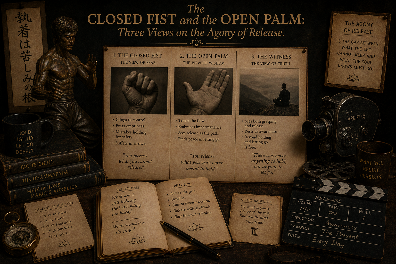The Closed Fist and the Open Palm Three Views on the Agony of Release.