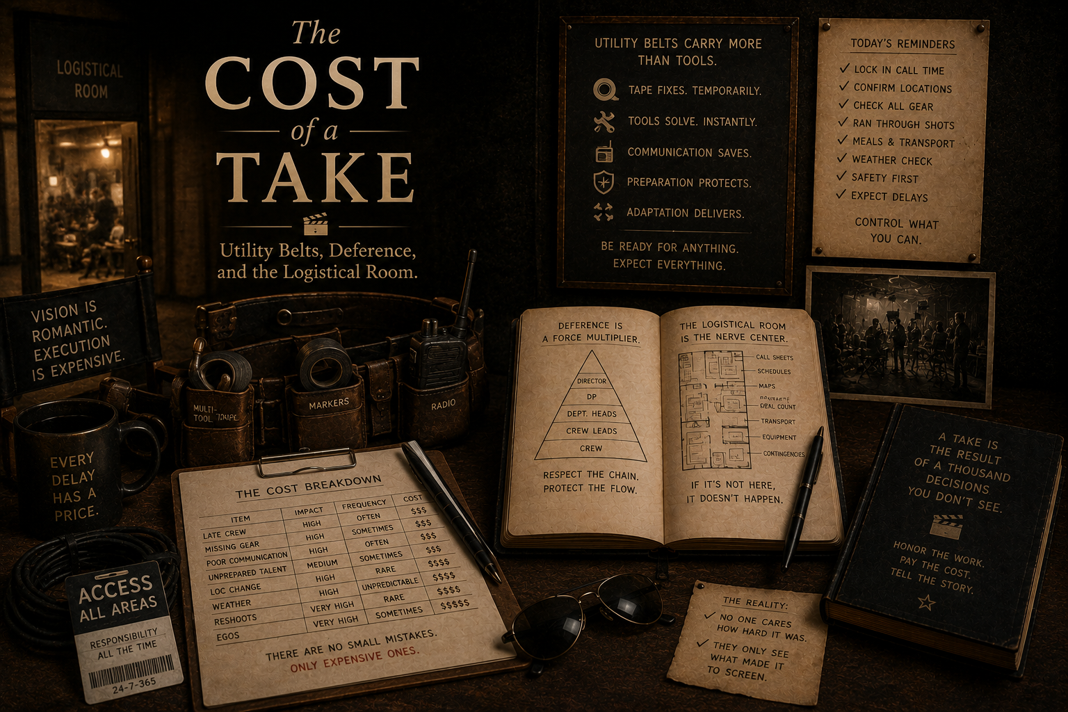 The Cost of a Take Utility Belts, Deference, and the Logistical Room.