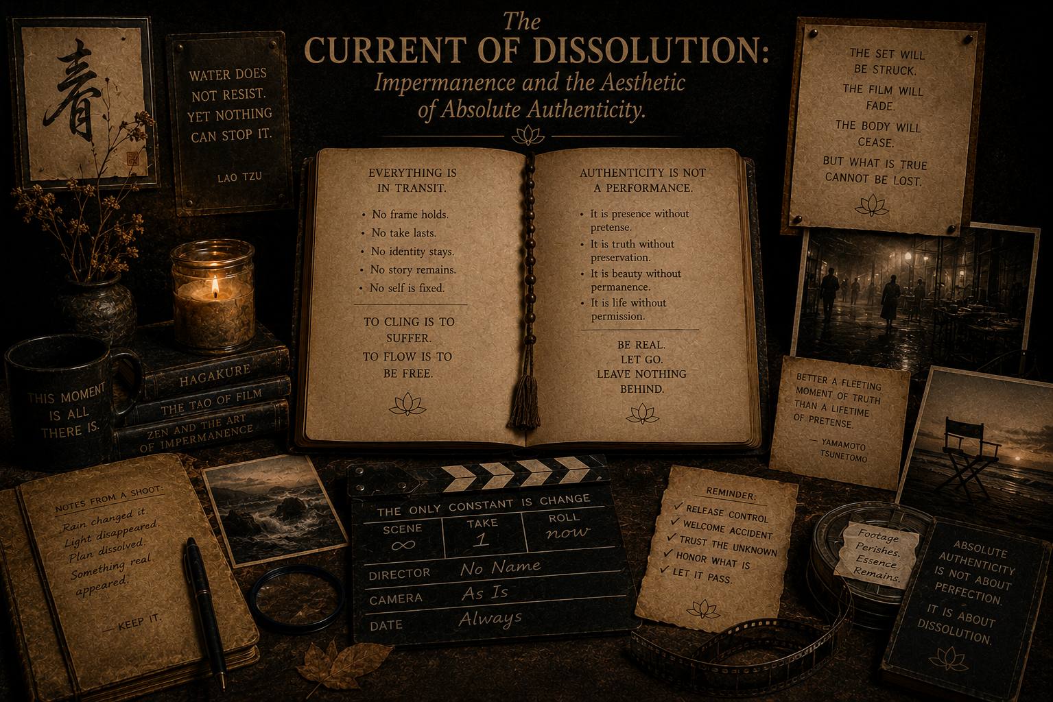 The Current of Dissolution Impermanence and the Aesthetic of Absolute Authenticity.