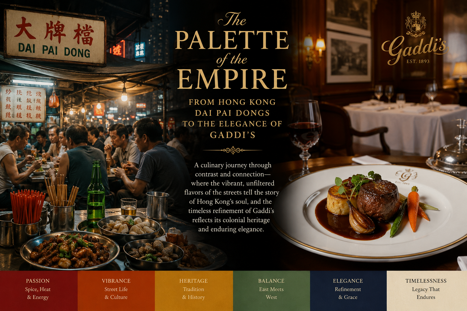 The Palette of the Empire From Hong Kong Dai Pai Dongs to the Elegance of Gaddi’s